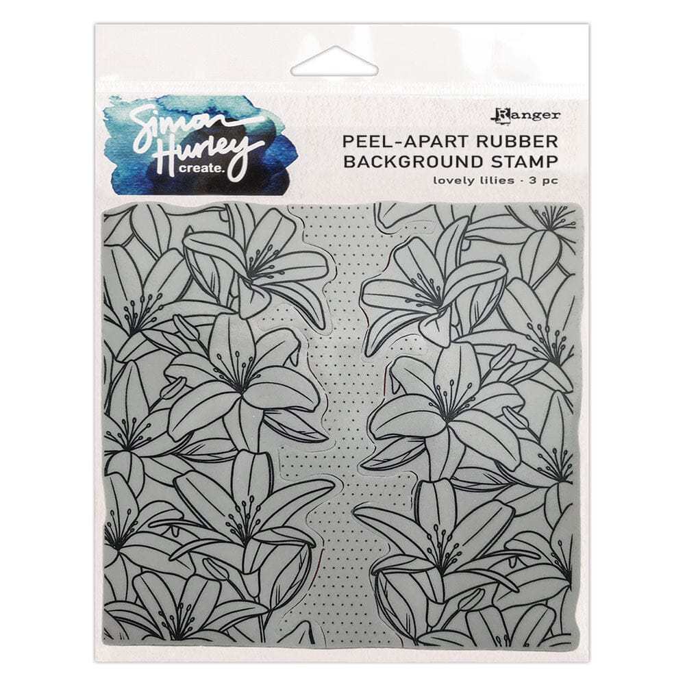 Simon Hurley create. Background Stamp Lovely Lilies Stamps Simon Hurley 