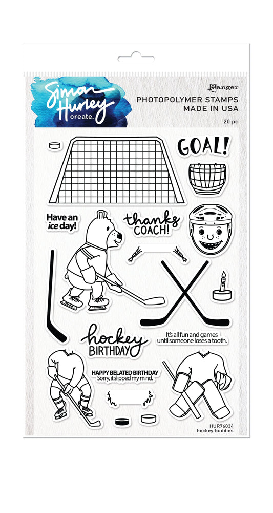 Simon Hurley create. Photopolymer Stamp Hockey Buddies Stamps Simon Hurley 