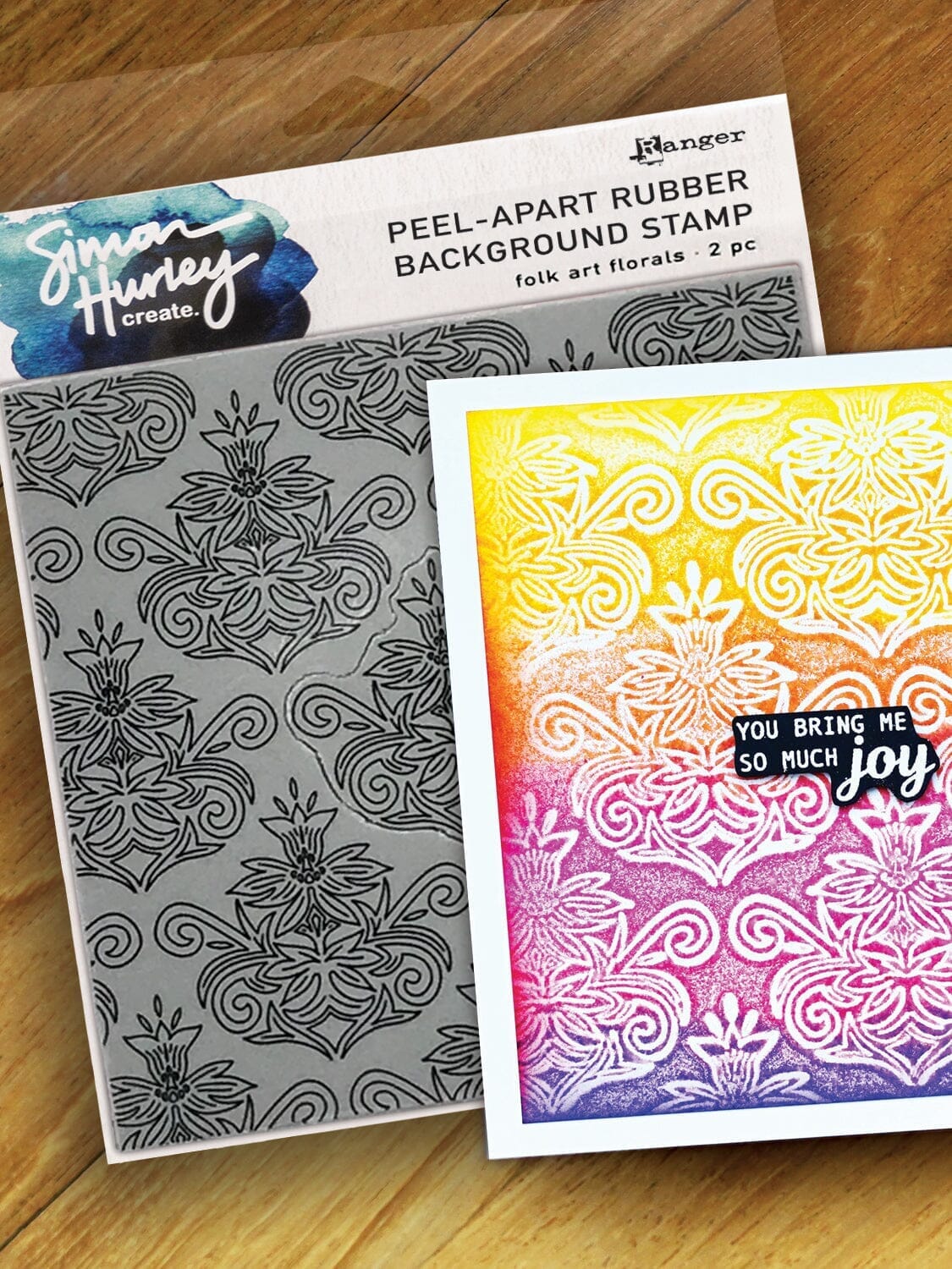 Simon Hurley create. Background Stamp Folk Art Florals Stamps Simon Hurley 