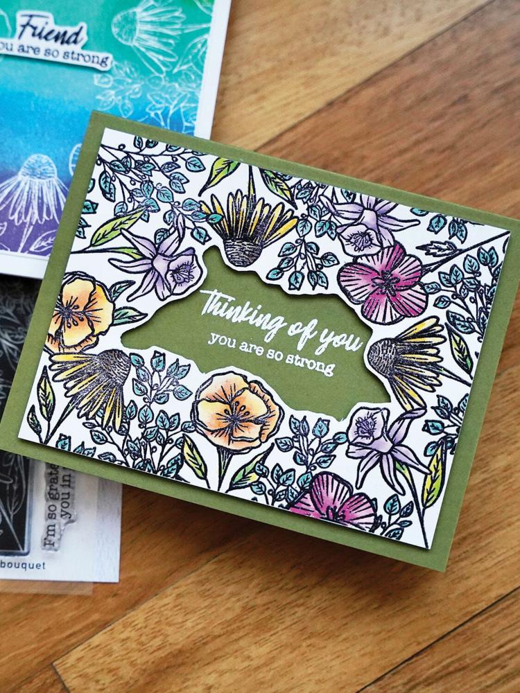 Simon Hurley create. Photopolymer Stamp Bold Bouquet Stamps Simon Hurley 