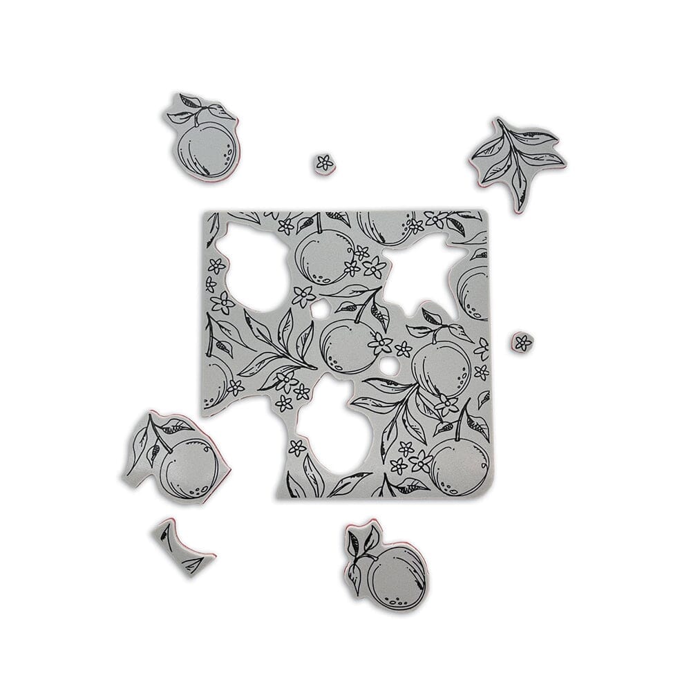 Simon Hurley create. Background Stamp Sketched Citrus Stamps Simon Hurley 