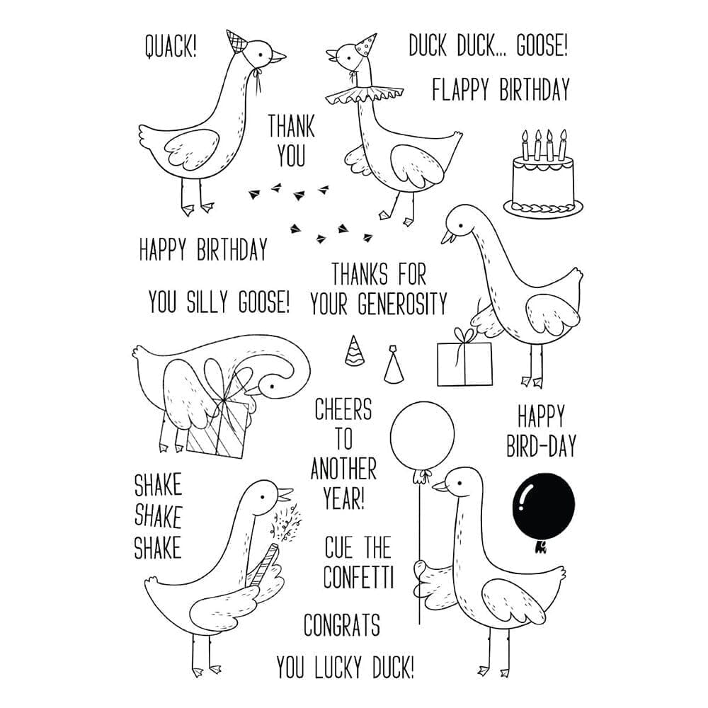 Simon Hurley create. Photopolymer Stamp Silly Goose Stamps Simon Hurley 