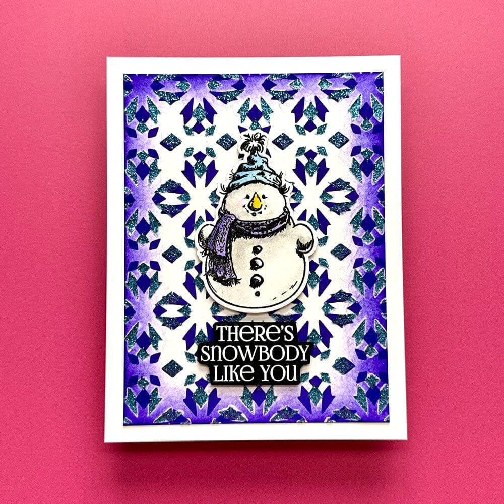 Simon Hurley create. Photopolymer Stamp Sketched Snowmen Stamps Simon Hurley 