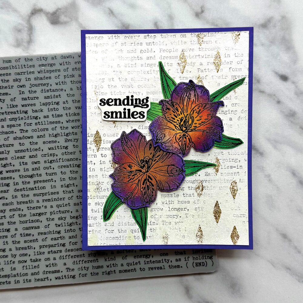 Simon Hurley create. Cling Rubber Background Stamp Typewriter Stamps Simon Hurley 