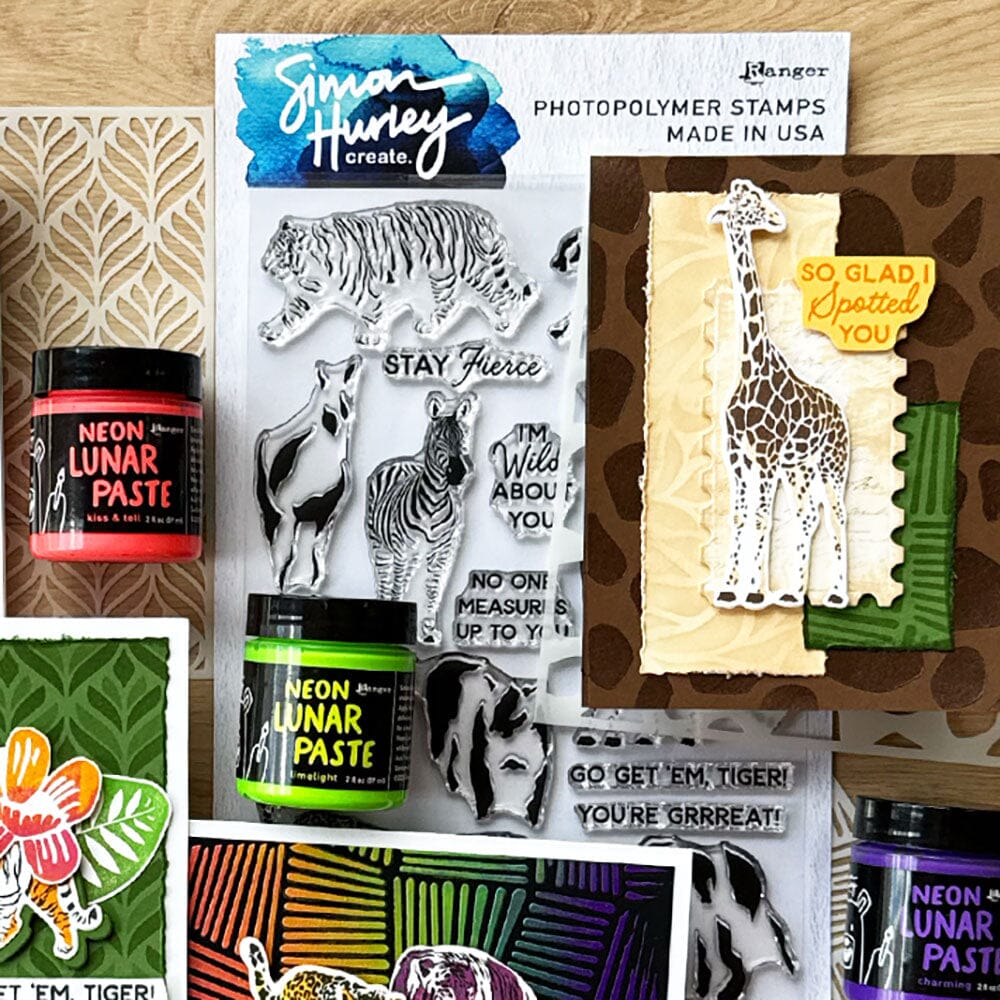 Simon Hurley create. Photopolymer Stamp - Wild About You Stamps Simon Hurley 