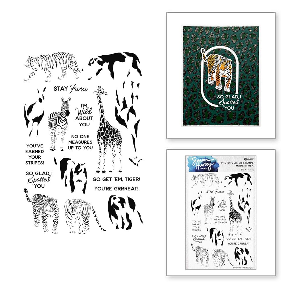 Simon Hurley create. Stamp & Die Bundle - Wild About You Stamps Simon Hurley 