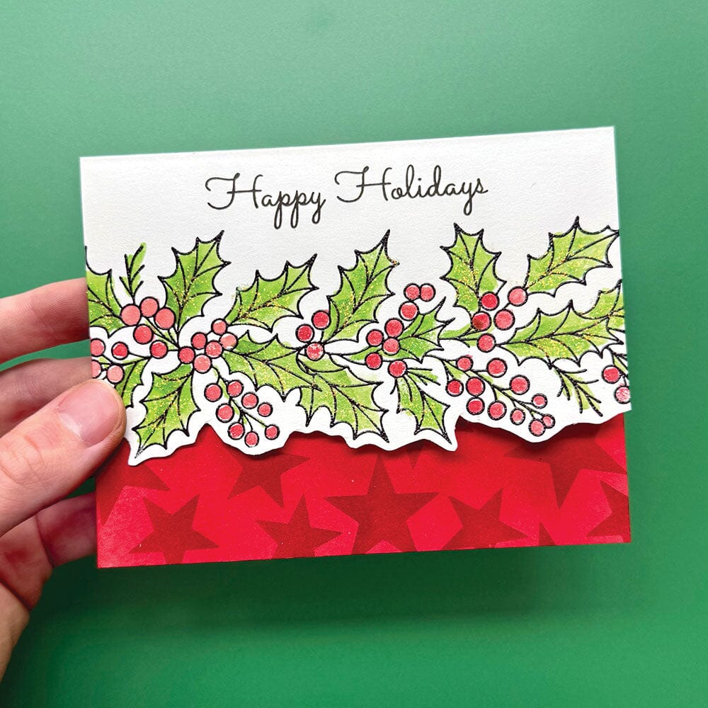 Simon Hurley create. Cling Mount Stamp Christmas Borders Stamps Simon Hurley 