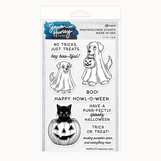 Simon Hurley create. Photopolymer Stamp - Halloween Pets Stamps Simon Hurley 