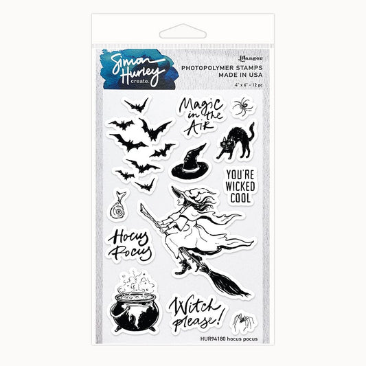 Simon Hurley create. Photopolymer Stamp - Hocus Pocus Stamps Simon Hurley 