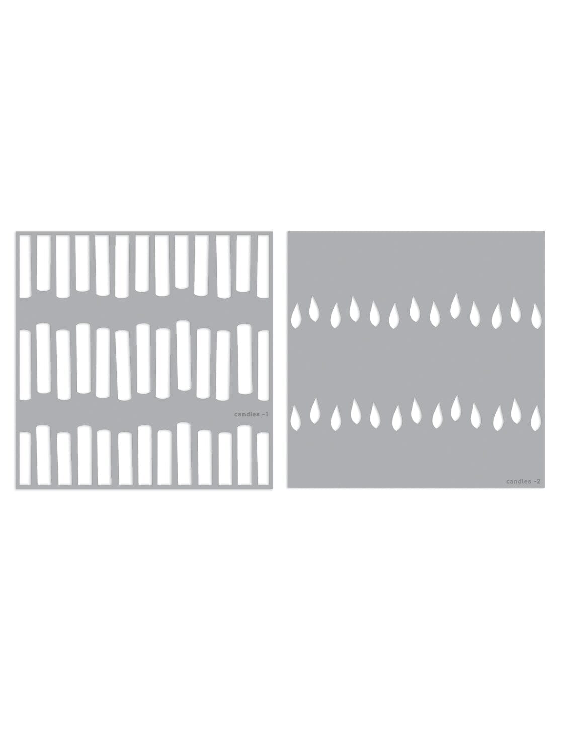 Simon Hurley create. Layering Stencil 6x6 Candles Stencil Simon Hurley 