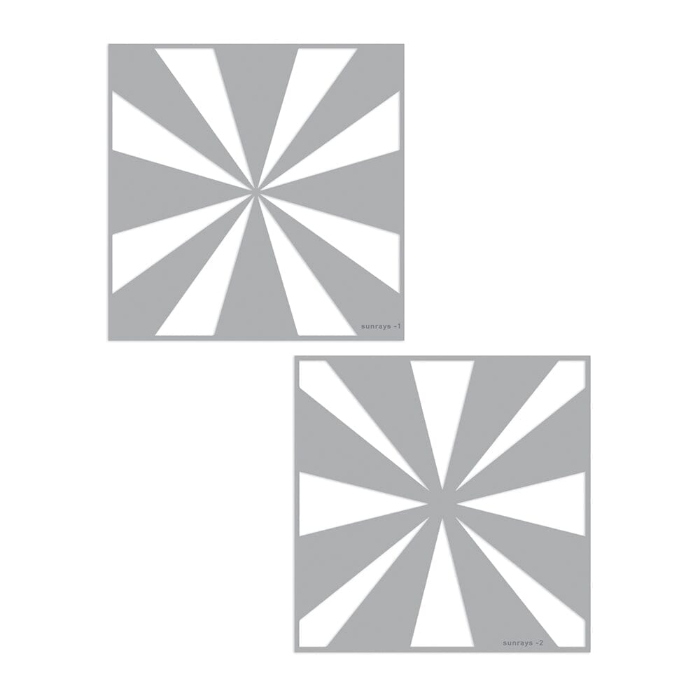 Simon Hurley create. Layering Stencil Sunrays Stencil Simon Hurley 