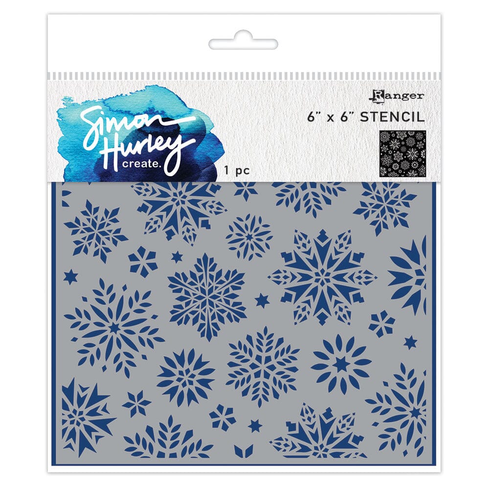 Simon Hurley create. Layering Stencil Dazzling Snowflakes Stencil Simon Hurley 