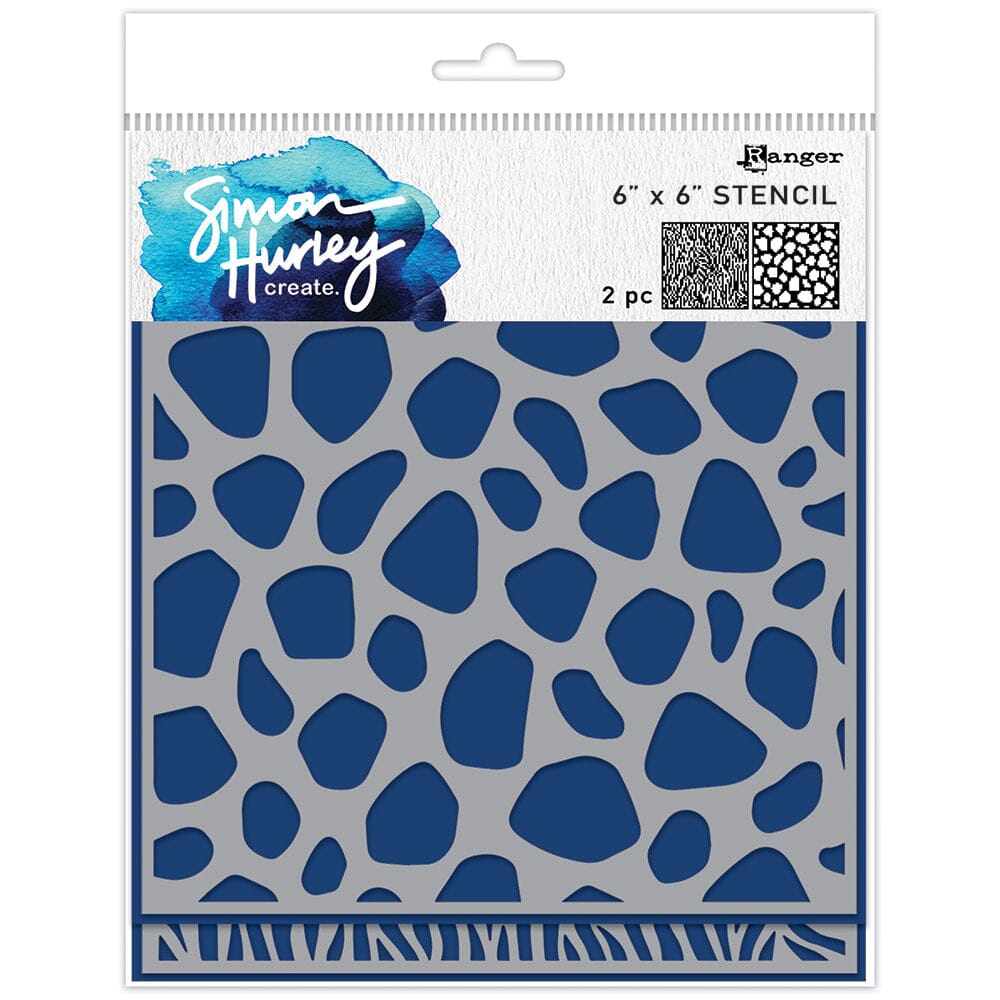 Simon Hurley create. Stencil Animal Prints, 2pcs Stencil Simon Hurley 