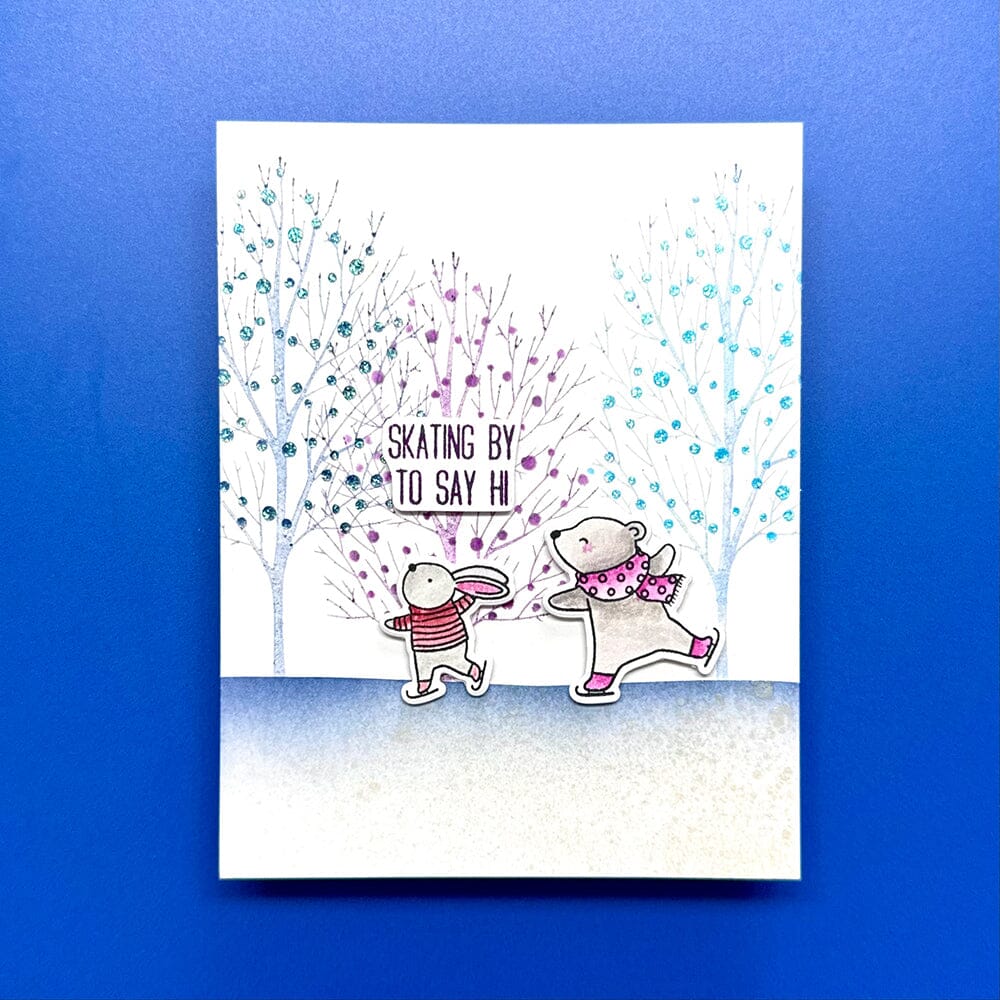 Simon Hurley create. Stamp & Stencil Set, Ethereal Trees Stamps Simon Hurley 