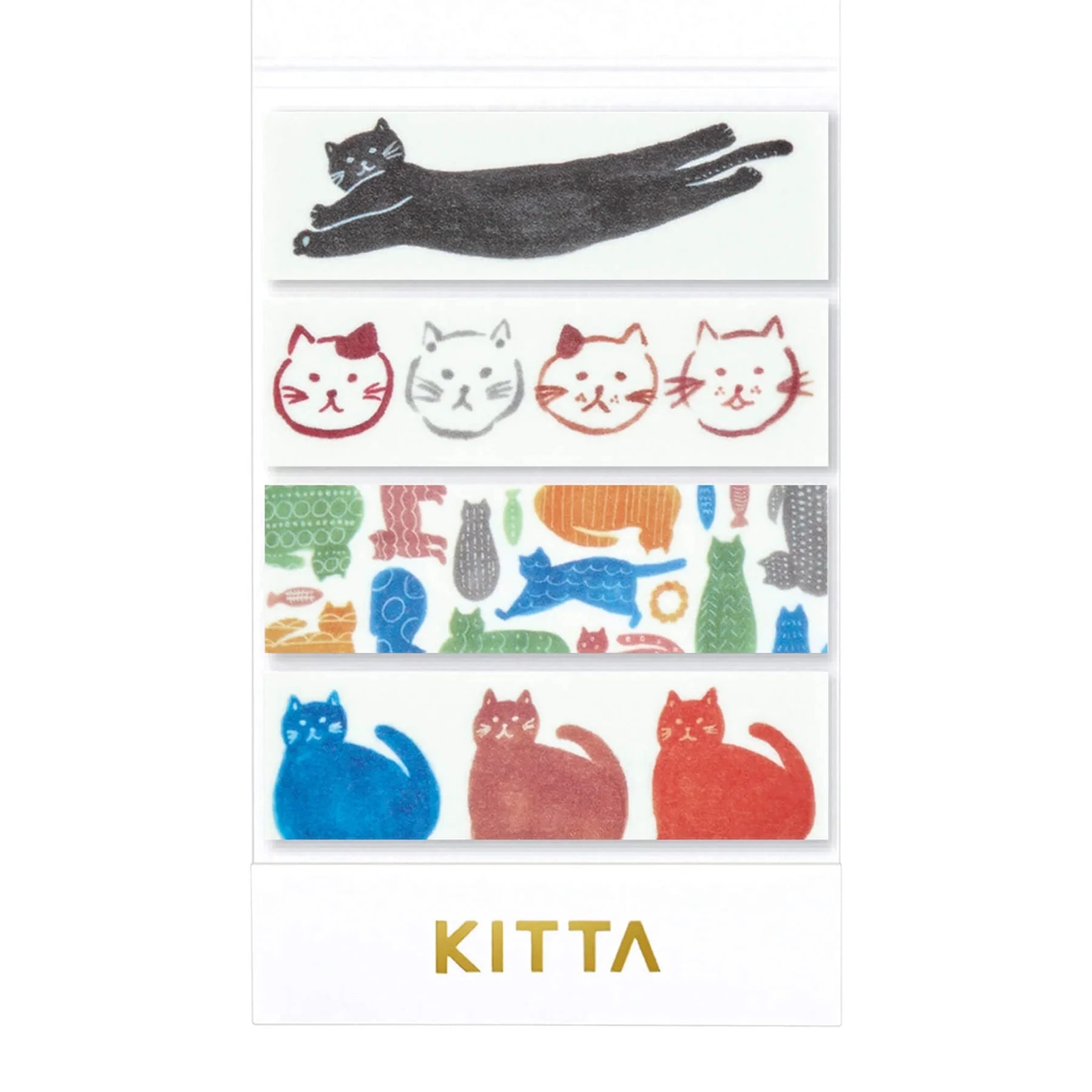 Hitotoki Kitta Washi Tape - Cat Washi Tape King Jim 