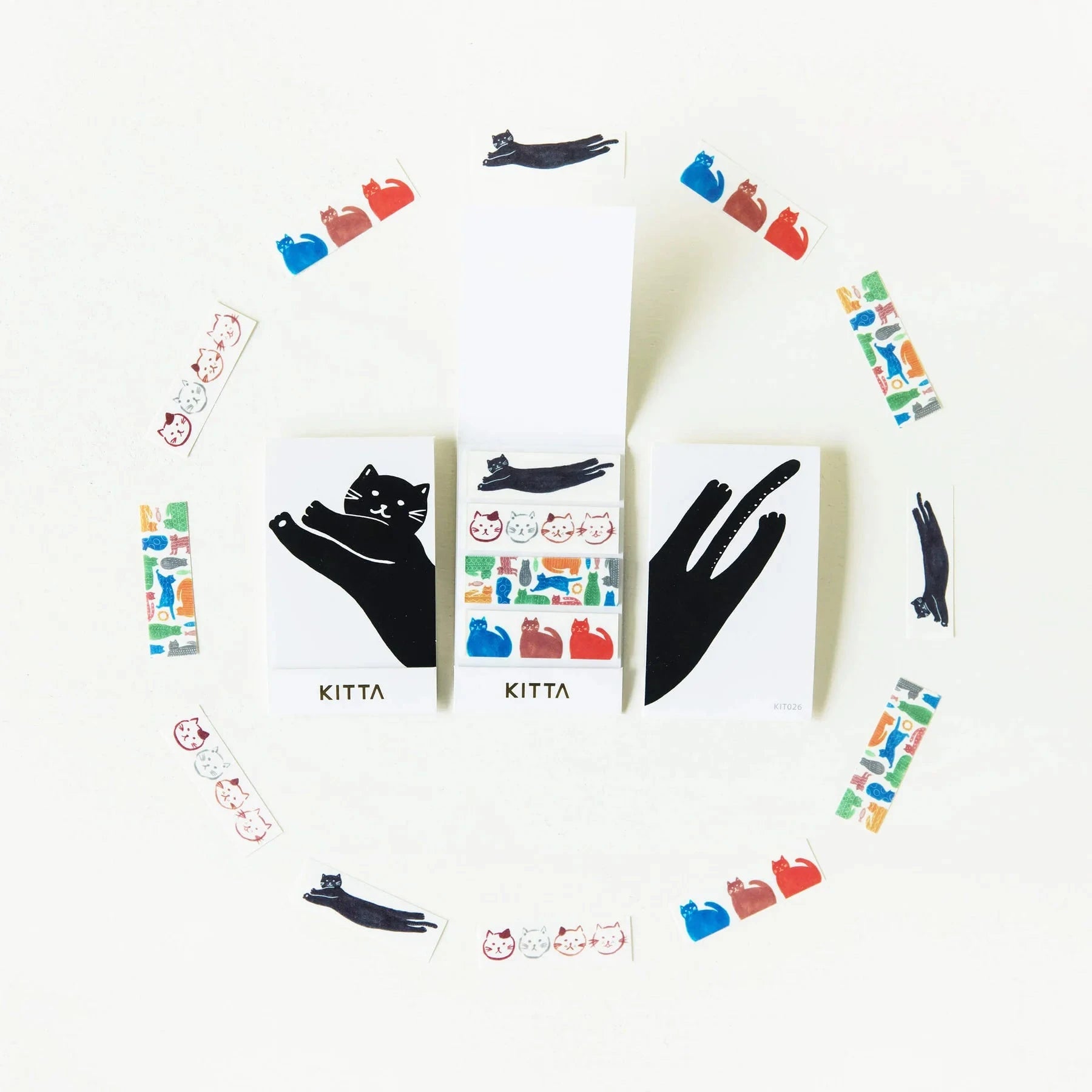 Hitotoki Kitta Washi Tape - Cat Washi Tape King Jim 