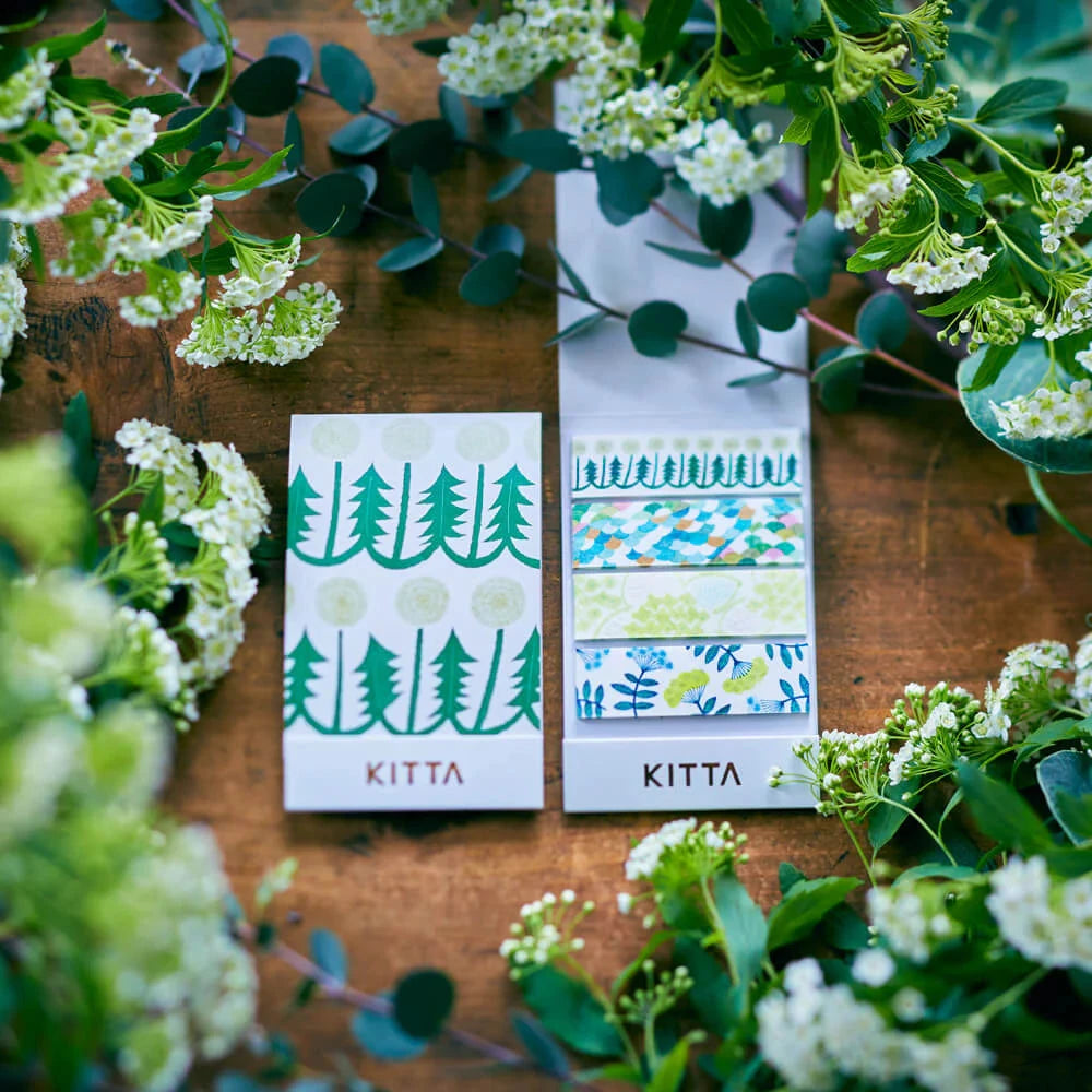 Hitotoki Kitta Washi Tape - Flower 8 Washi Tape King Jim 