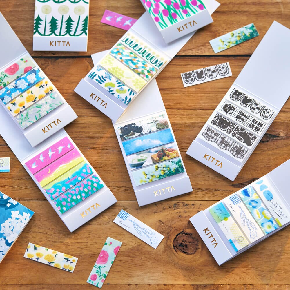 Hitotoki Kitta Washi Tape - Flower 8 Washi Tape King Jim 
