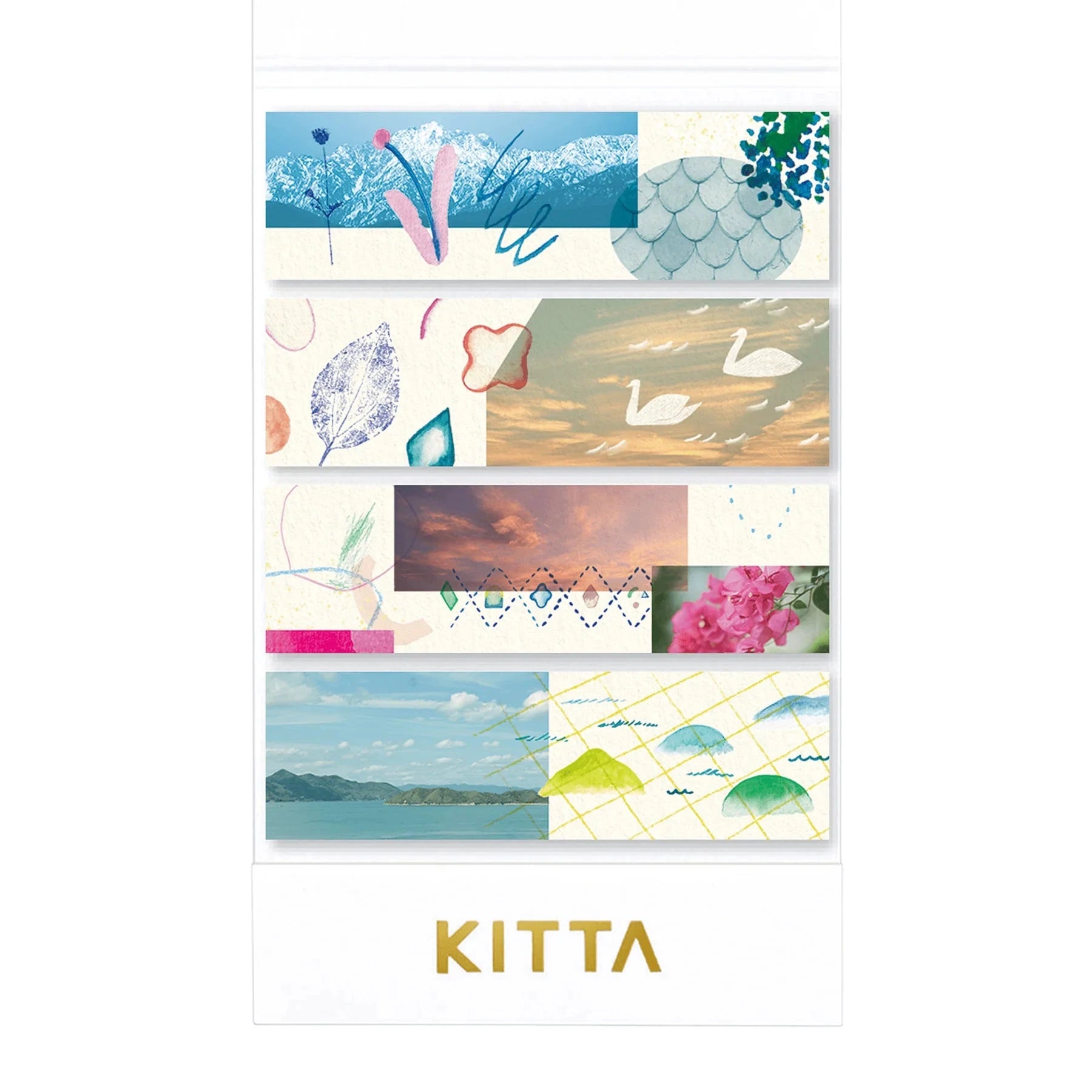 Hitotoki Kitta Washi Tape - Collage Washi Tape King Jim 