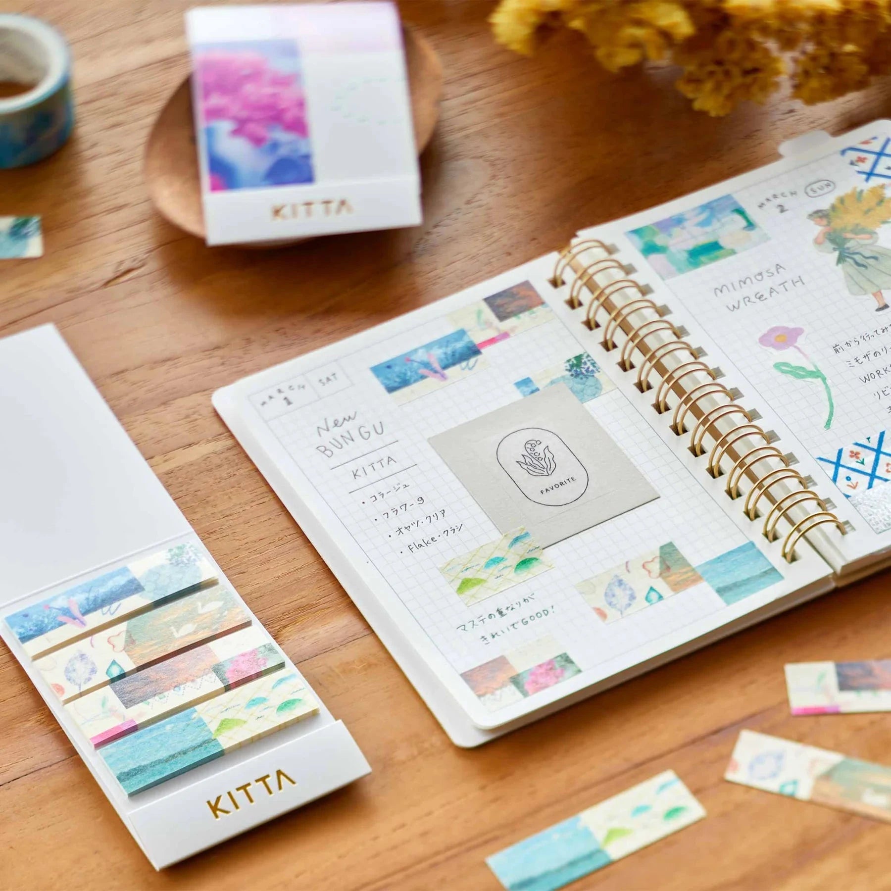 Hitotoki Kitta Washi Tape - Collage Washi Tape King Jim 