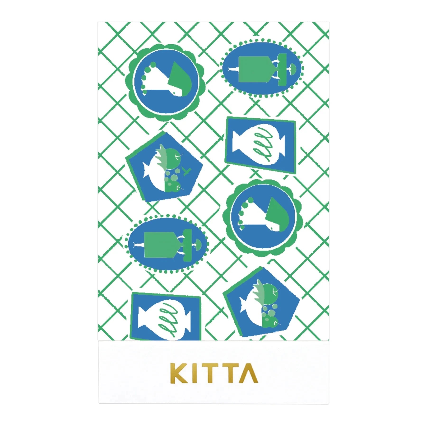 Hitotoki Kitta Washi Tape - Collage Waxy (Silver Foil) Washi Tape King Jim 