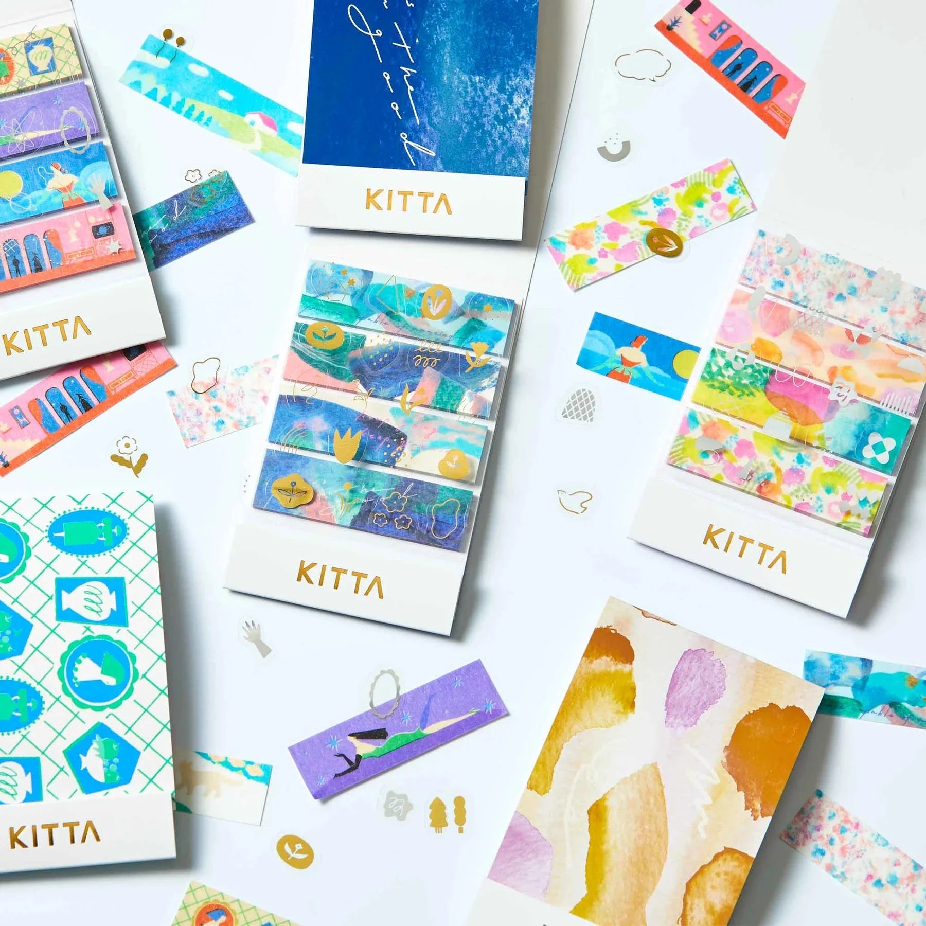 Hitotoki Kitta Washi Tape - Message (Gold Foil) Washi Tape King Jim 