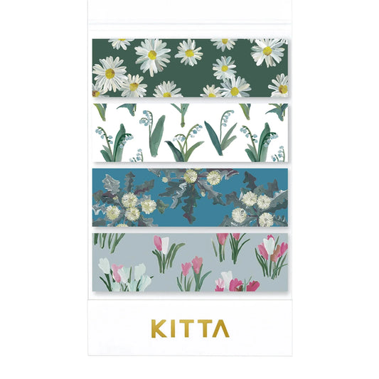 Hitotoki Kitta Washi Tape - Flower 9 Washi Tape King Jim 