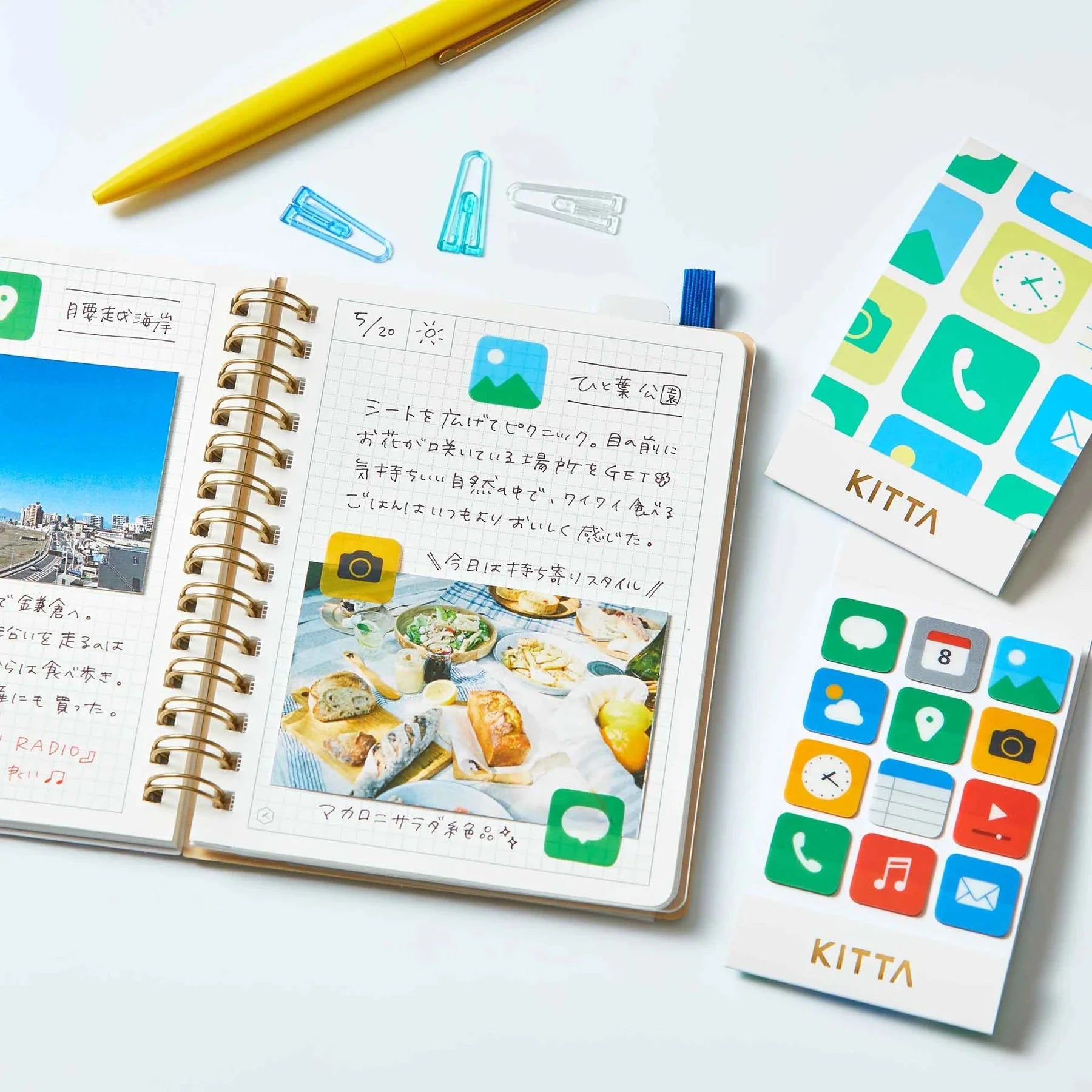 Hitotoki Kitta Clear Sticker - Theme (Icon) Washi Tape King Jim 