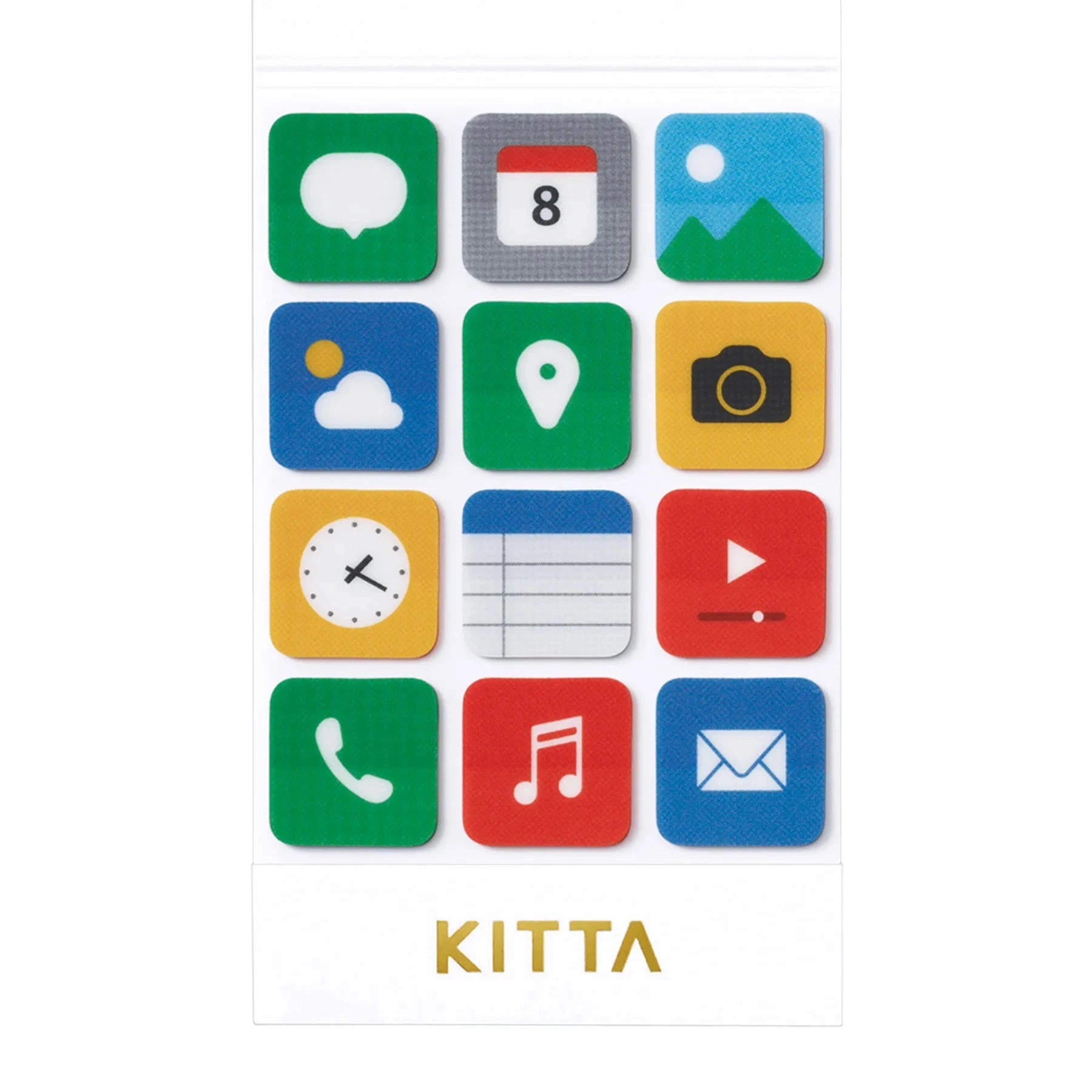 Hitotoki Kitta Clear Sticker - Theme (Icon) Washi Tape King Jim 