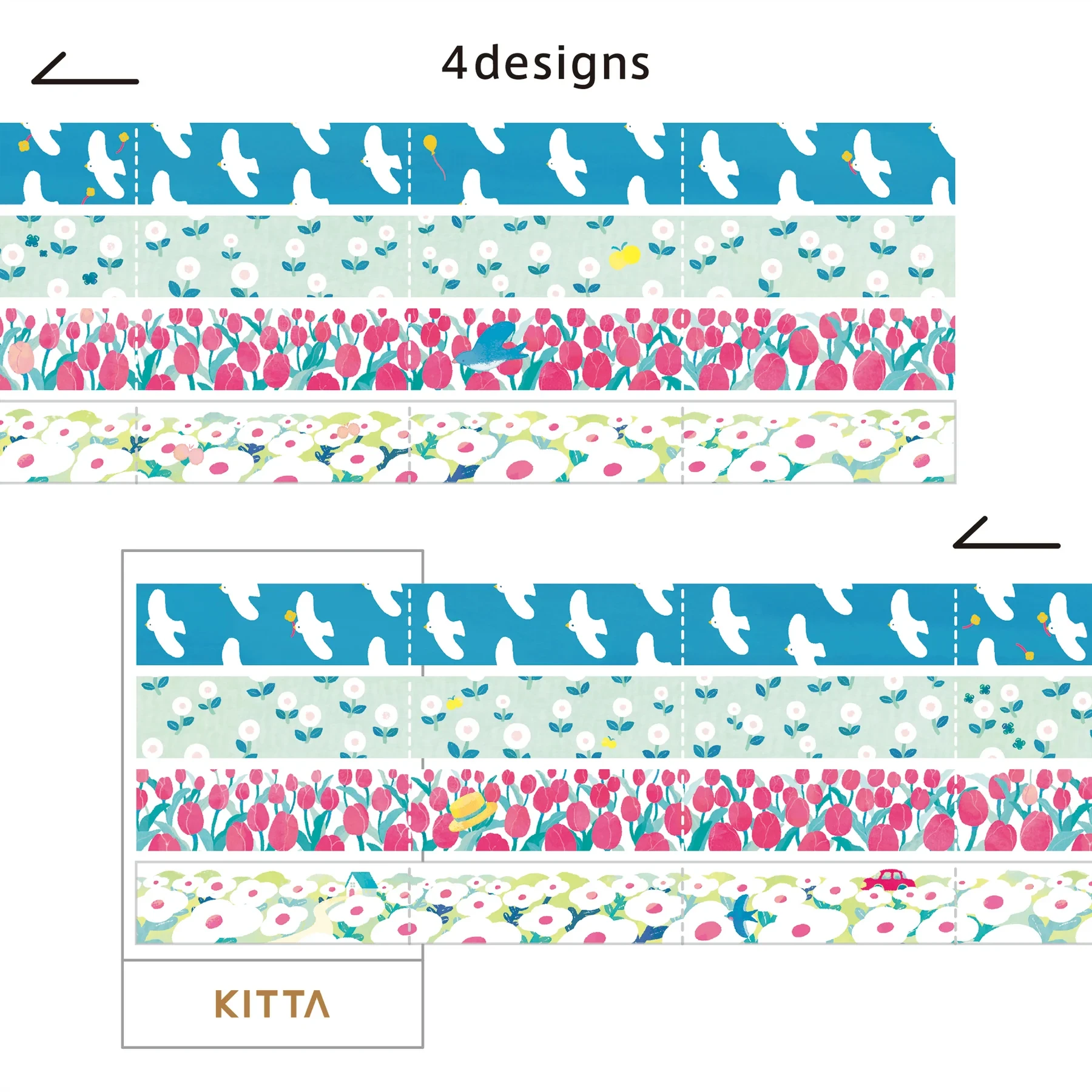 Hitotoki Kitta Washi Tape - Jabara Fukei Washi Tape King Jim 