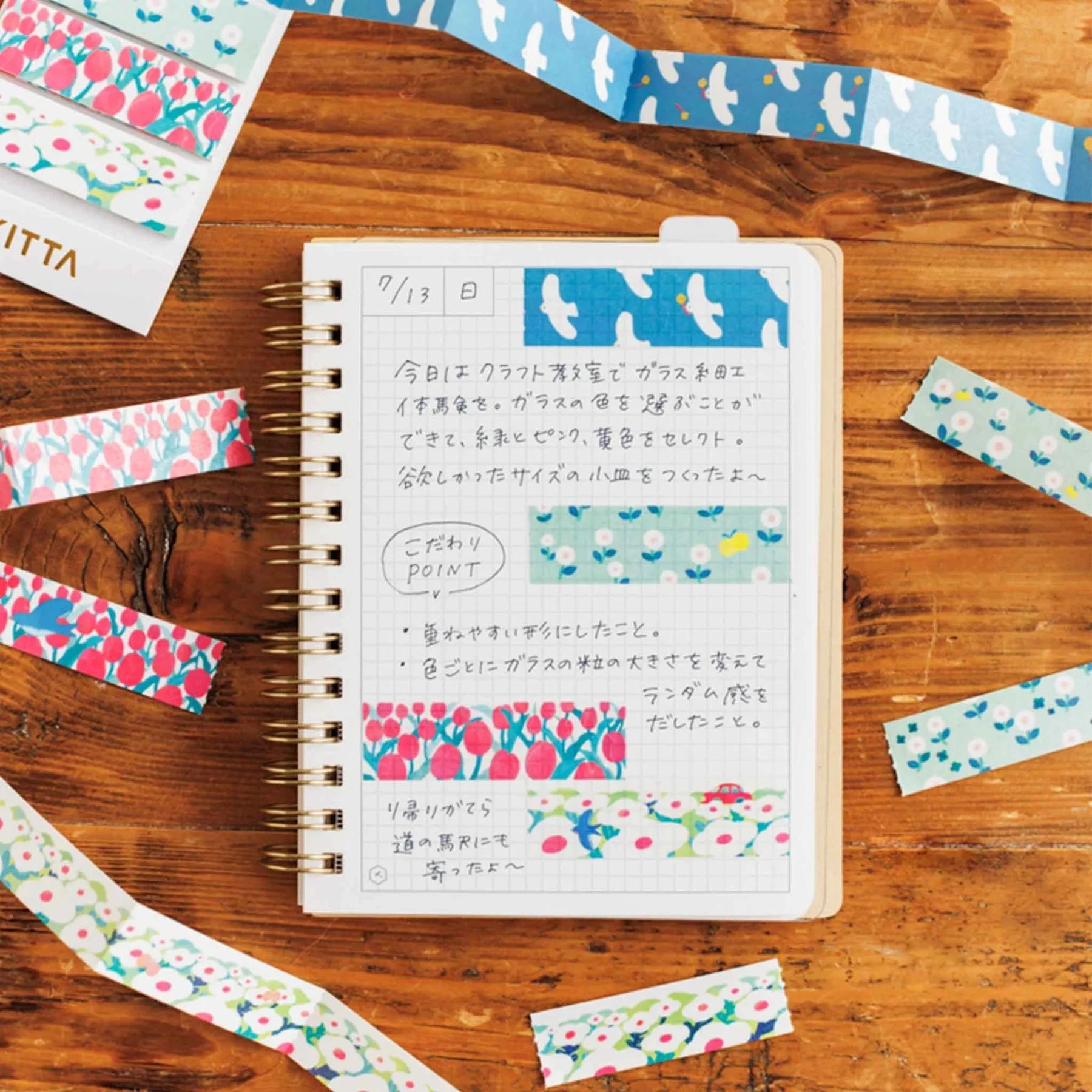 Hitotoki Kitta Washi Tape - Jabara Fukei Washi Tape King Jim 