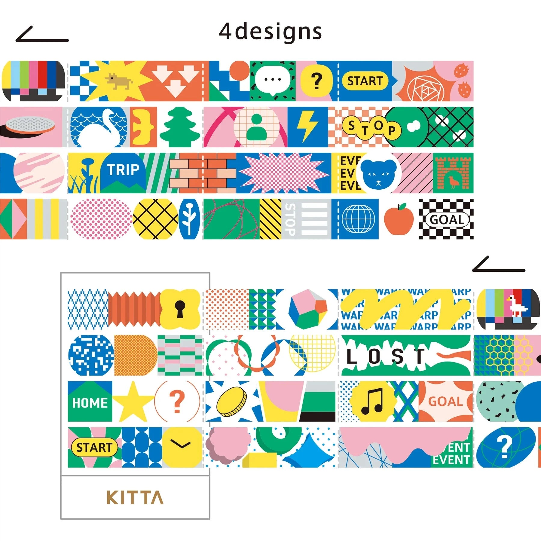 Hitotoki Kitta Washi Tape - Jamara Sugoroku Washi Tape King Jim 