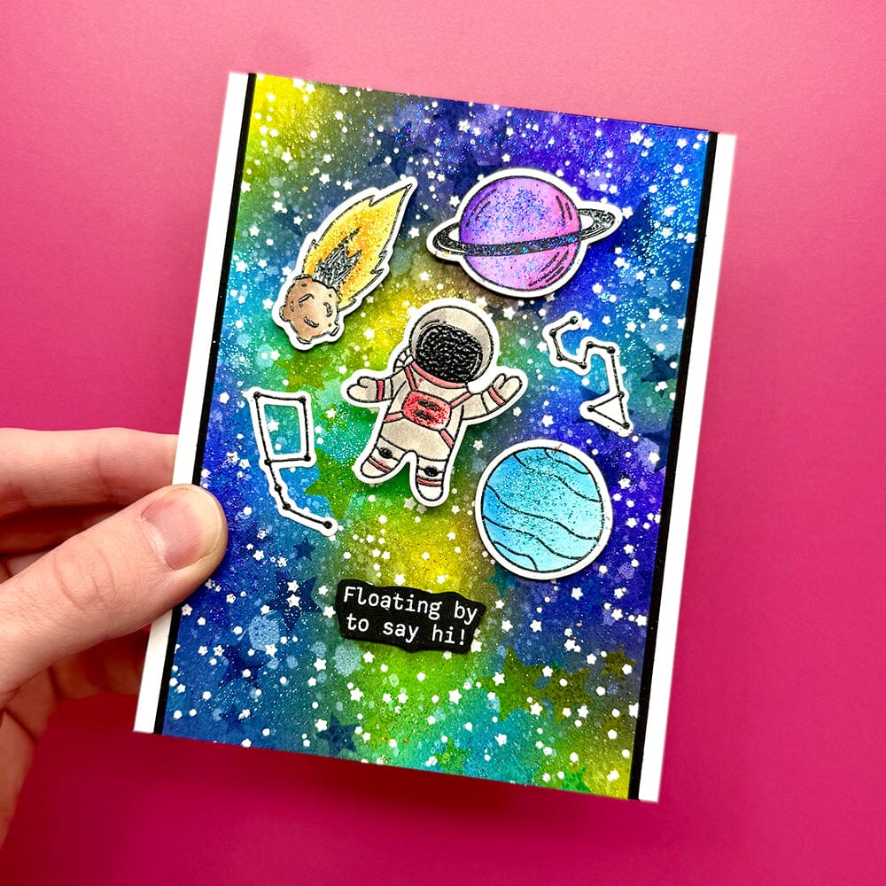 Simon Hurley create. Photopolymer Space Friends Stamps Simon Hurley 