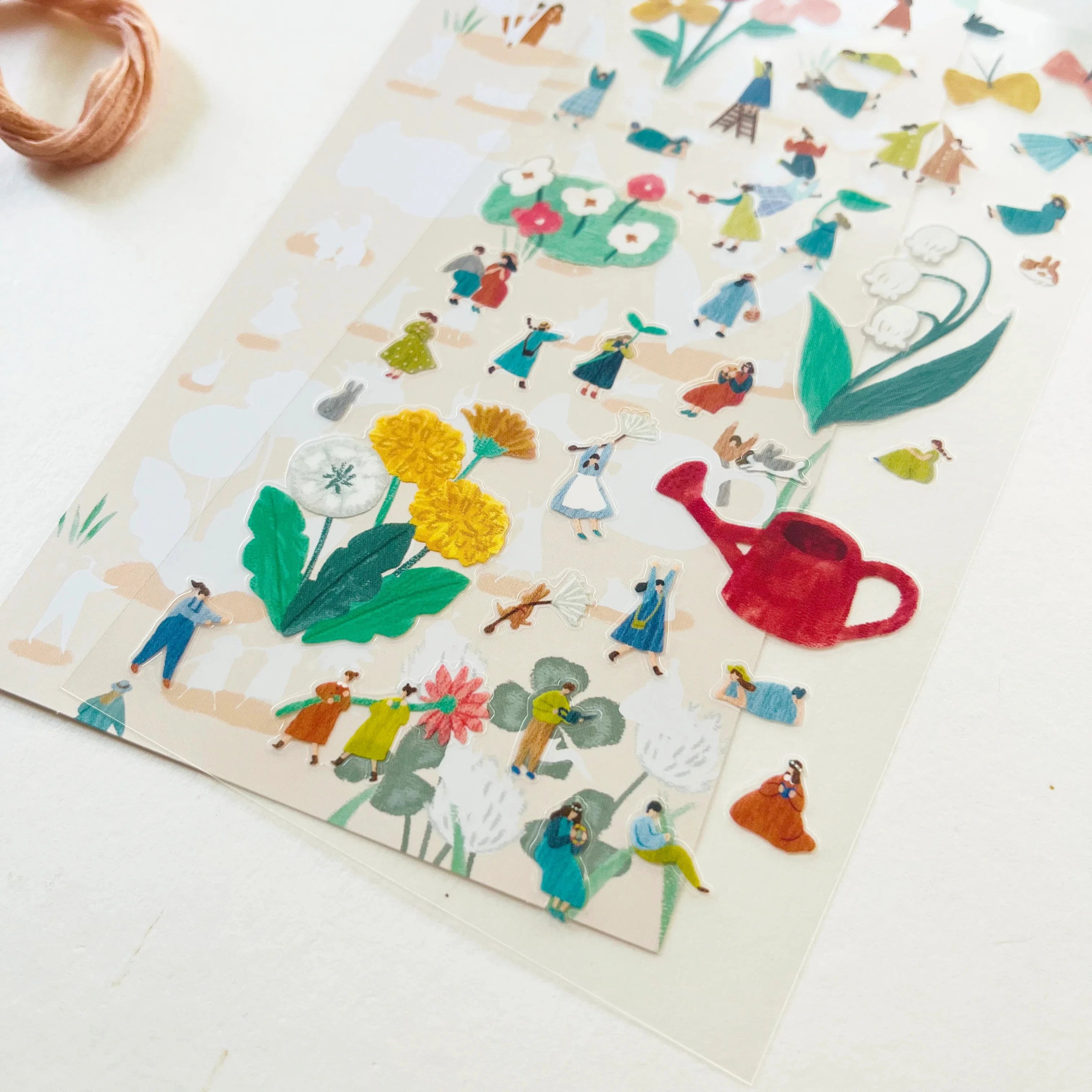 Mind Wave Secret Friend Sticker Sheet - Flower Picking Surfaces Mind Wave 