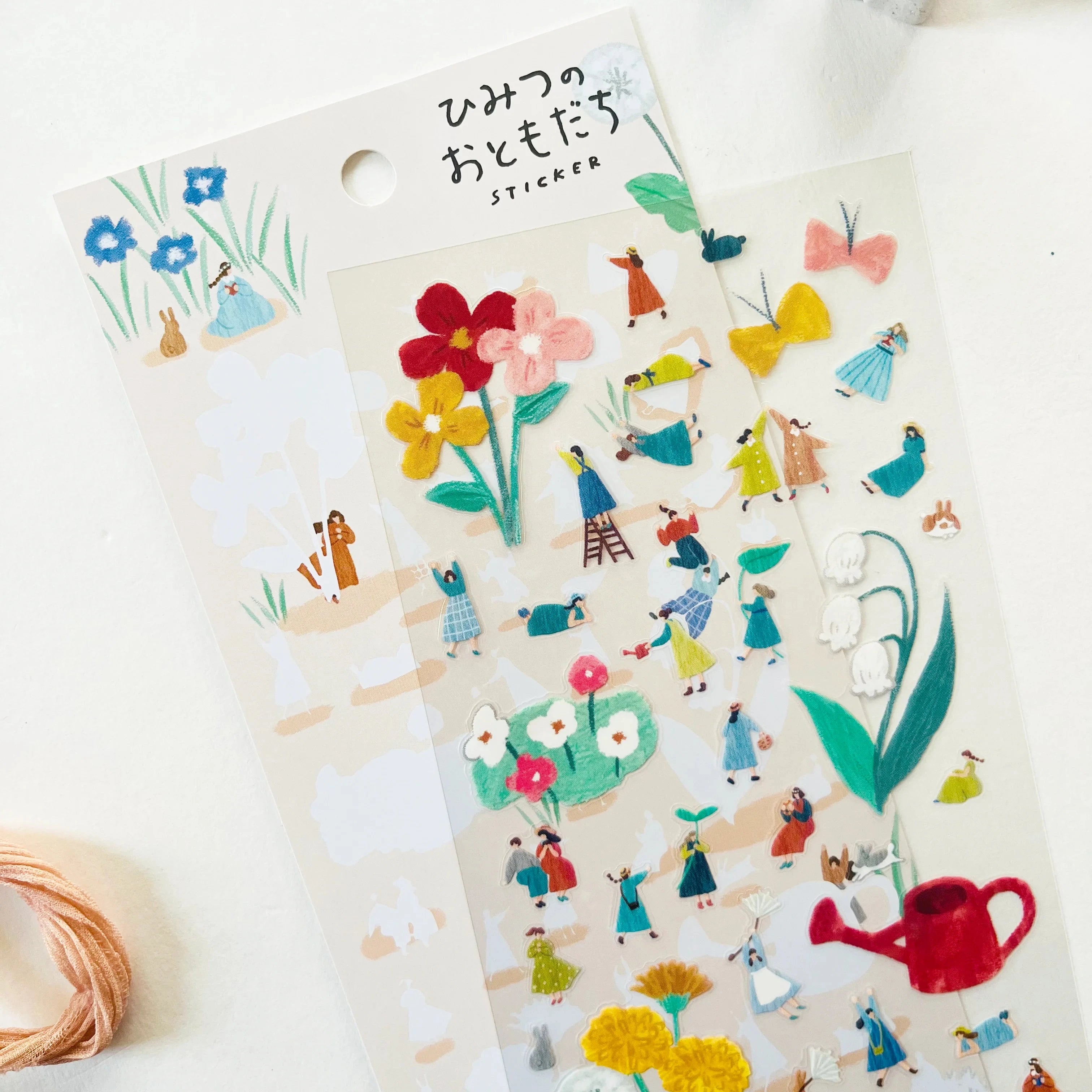 Mind Wave Secret Friend Sticker Sheet - Flower Picking Surfaces Mind Wave 