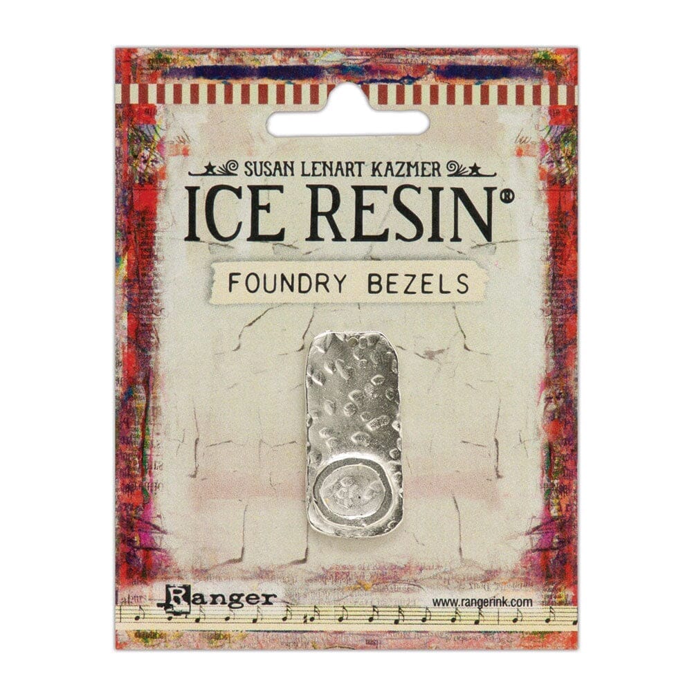 ICE Resin® Foundry Bezel Cabby Rectangle Bezels & Charms ICE Resin® Silver 