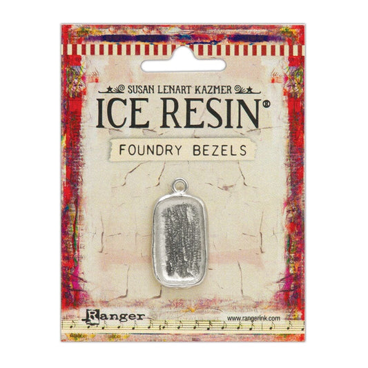 ICE Resin® Foundry Bezel Disco Rectangle Bezels & Charms ICE Resin® Silver 