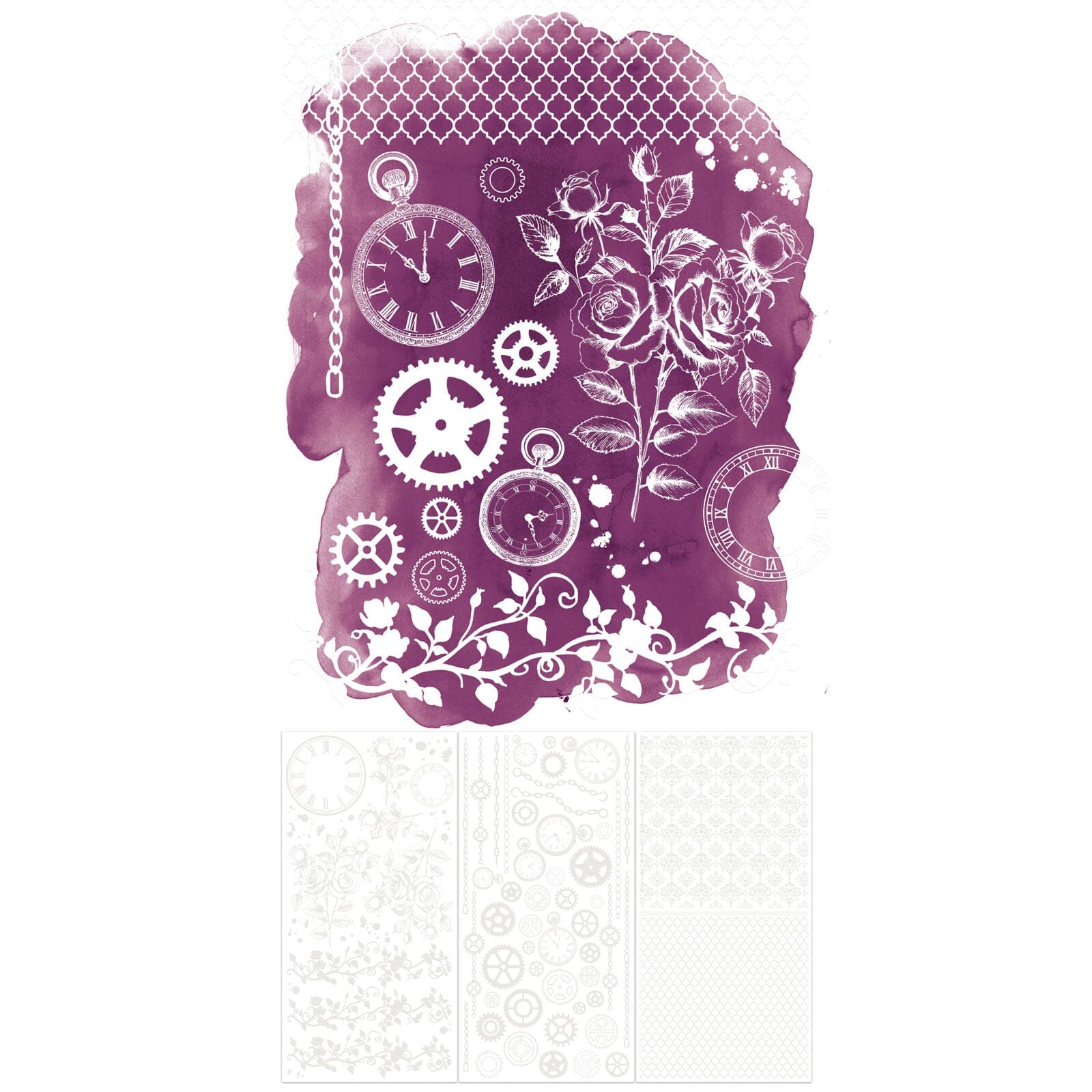 49 and Market Irresistible Times - 6X12 Rub-on Transfer Set Surfaces 49 and Market 