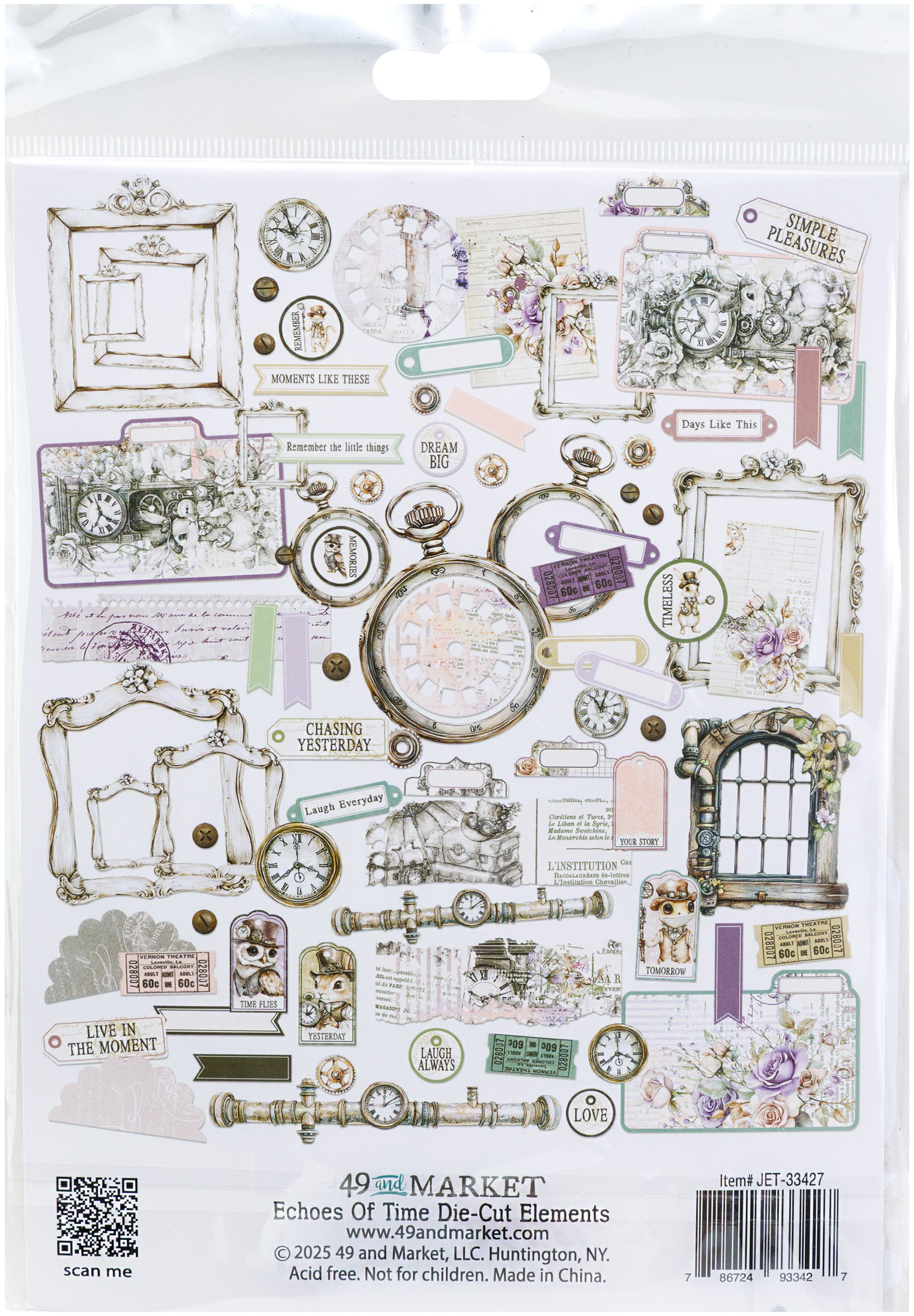 49 and Market Echoes of Time - Die-Cut Elements Surfaces 49 and Market 