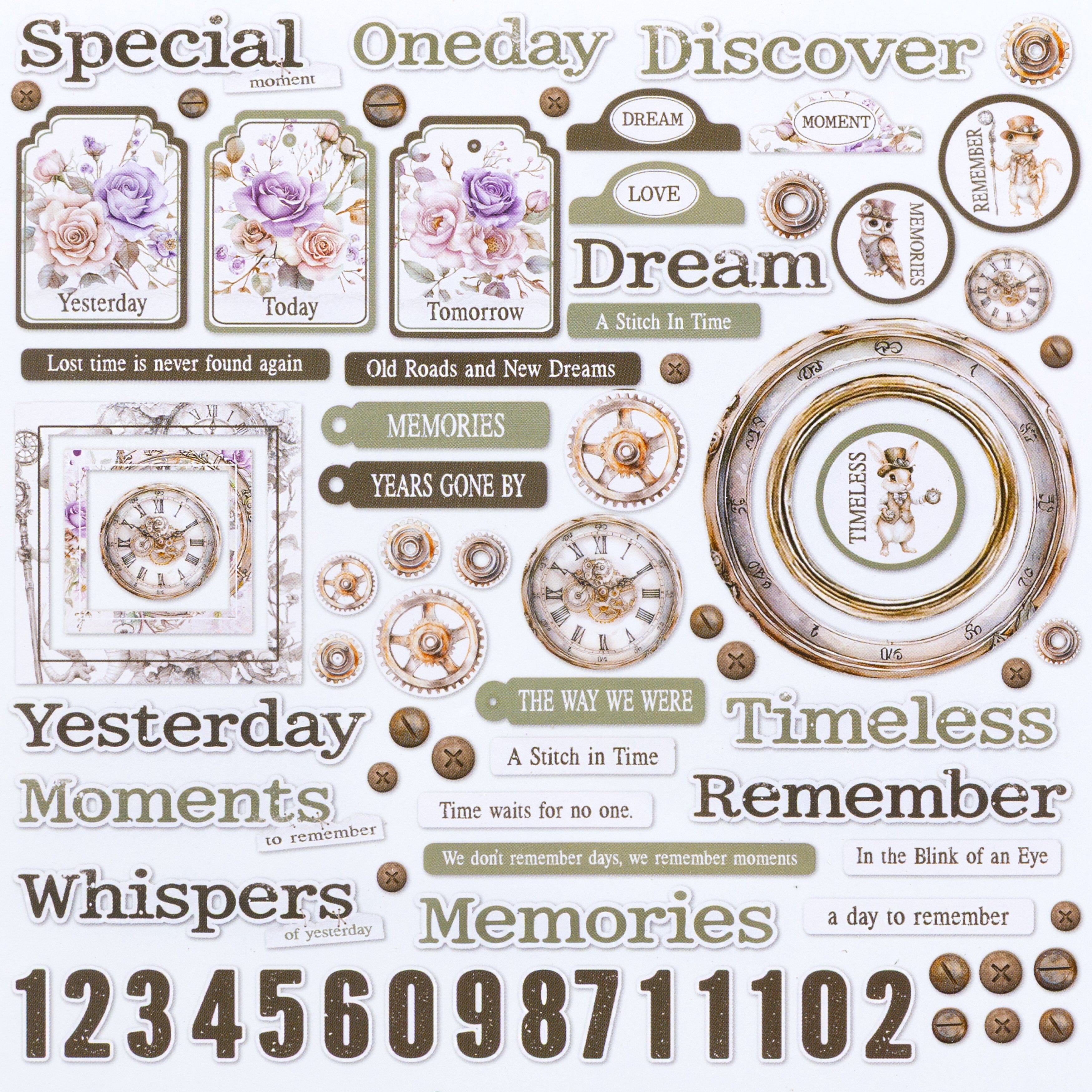 49 and Market Echoes of Time - Chipboard Bits Surfaces 49 and Market 