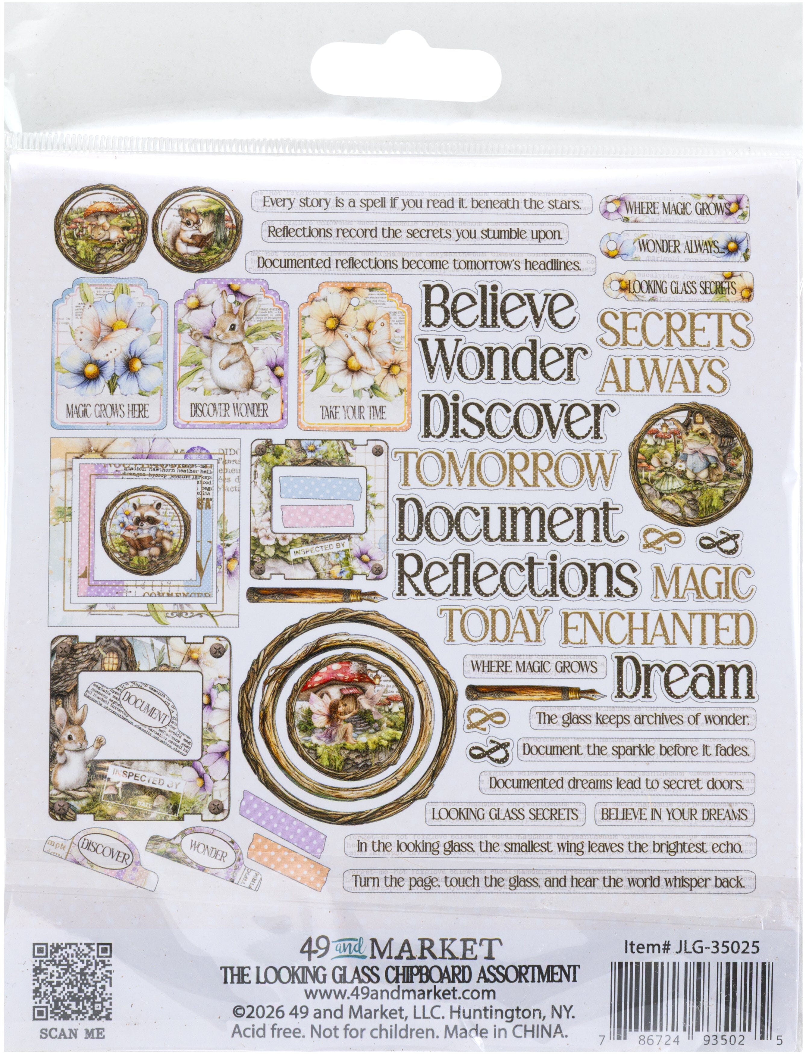 49 and Market The Looking Glass - Chipboard Set Surfaces 49 and Market 