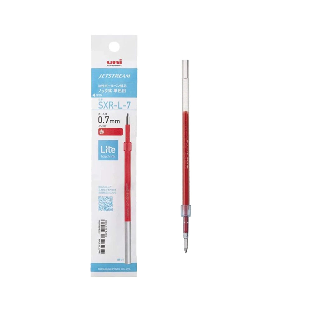 Uni-ball Jetstream SXR-L-7 Lite Touch Ink Refill Writing & Coloring Sakura Red 
