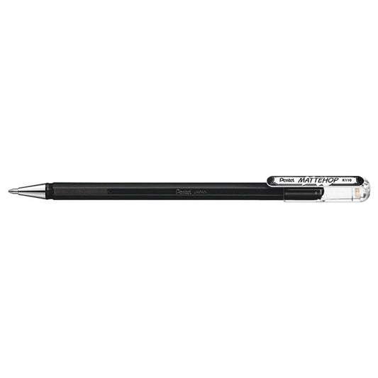 Pentel Mattehop Del Ink Rollerball 1.0mm Tip, Black Writing & Coloring Pentel 