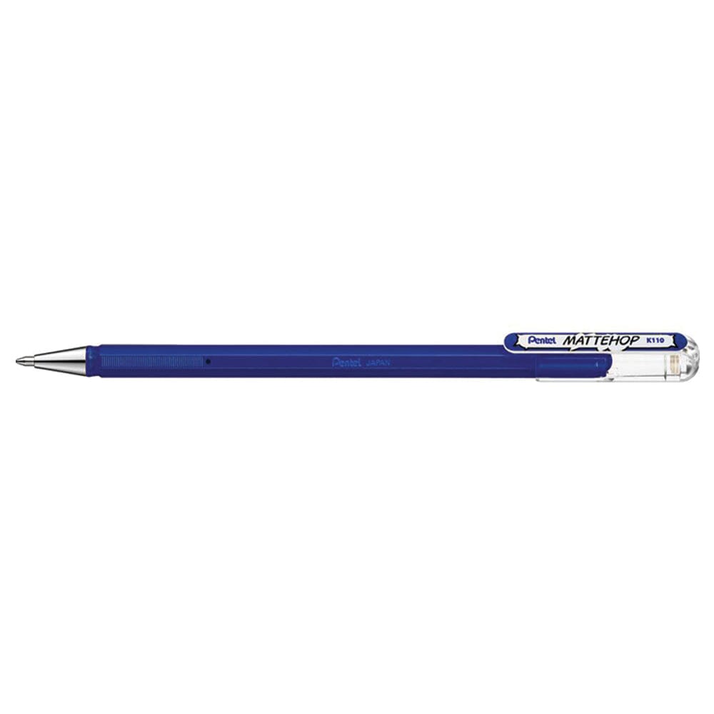 Pentel Mattehop Del Ink Rollerball 1.0mm Tip, Blue Writing & Coloring Pentel 