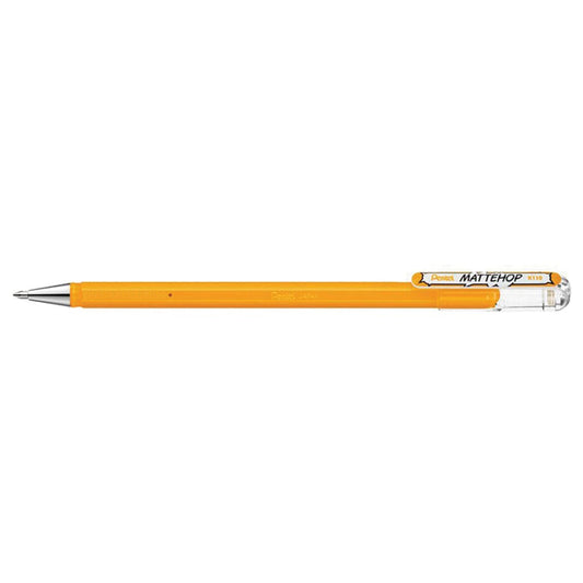 Pentel Mattehop Del Ink Rollerball 1.0mm Tip, Yellow Orange Writing & Coloring Pentel 