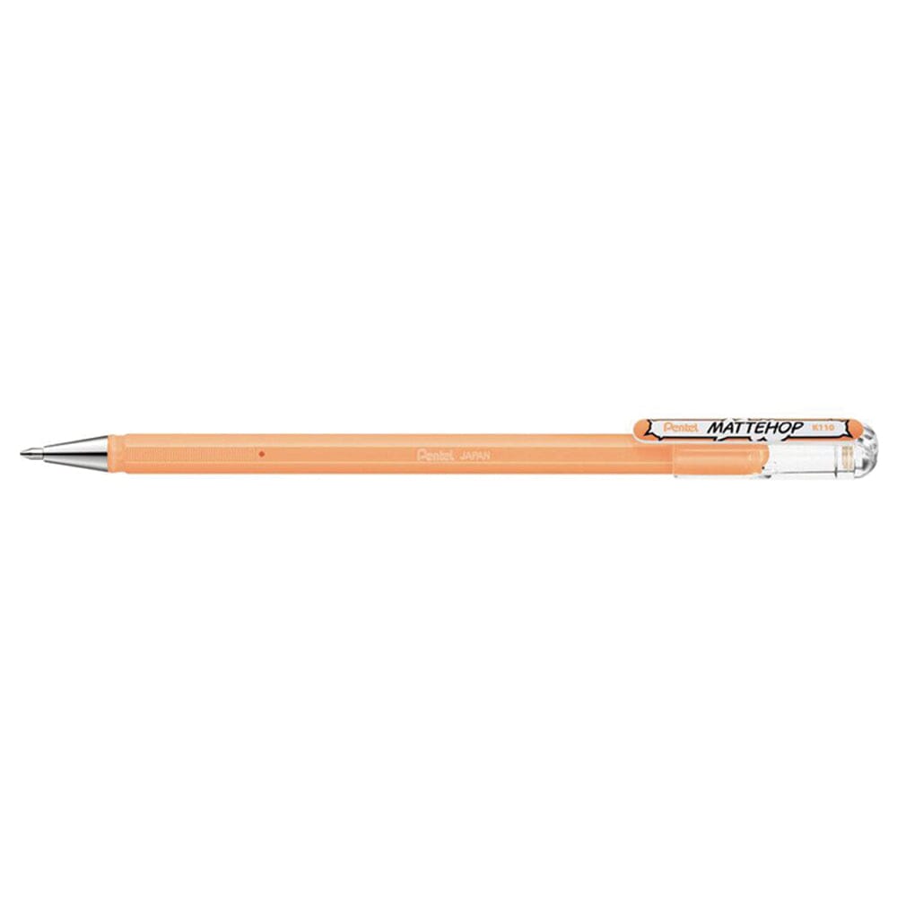 Pentel Mattehop Del Ink Rollerball 1.0mm Tip, Pale Orange Writing & Coloring Pentel 