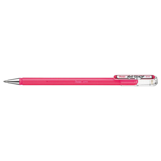 Pentel Mattehop Del Ink Rollerball 1.0mm Tip, Pink Writing & Coloring Pentel 