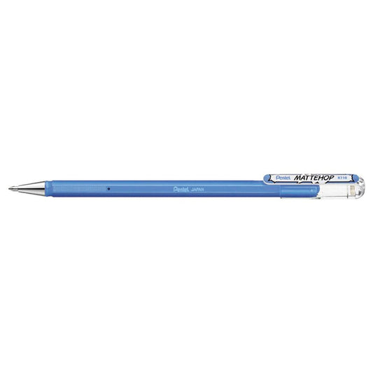 Pentel Mattehop Del Ink Rollerball 1.0mm Tip, Sky Blue Writing & Coloring Pentel 