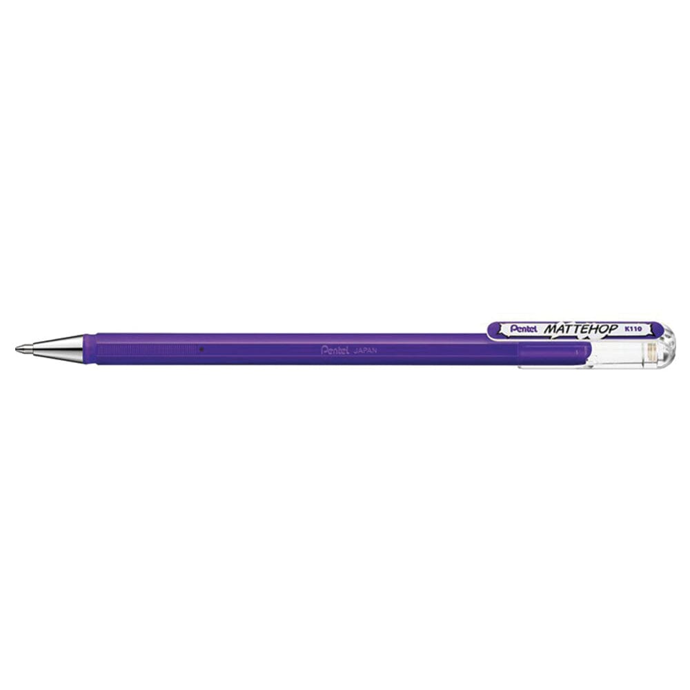 Pentel Mattehop Del Ink Rollerball 1.0mm Tip, Violet Writing & Coloring Pentel 