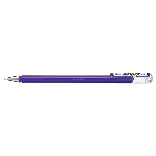 Pentel Mattehop Del Ink Rollerball 1.0mm Tip, Violet Writing & Coloring Pentel 
